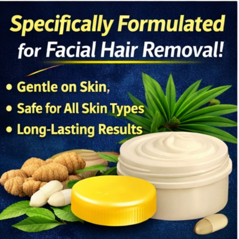 Permanent Face Hair Blocker Cream